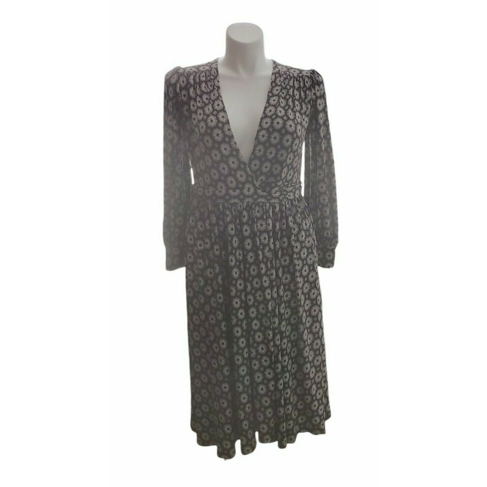 Roaman's Women's Plus Size Slit Sleeve Wraparound Dress 12W New without Tags